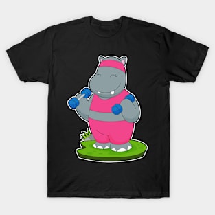 Hippo Fitness Dumbbells T-Shirt